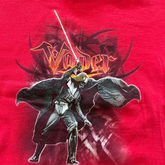 Vintage Star Wars Red Graphic T-Shirt size youth xs (4-5) - Picture 2 of 8